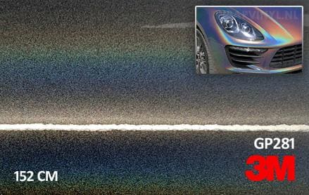 3M 2080 GP281 Gloss Flip Psychedelic wrap vinyl