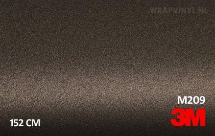 3M 2080 M209 Matte Brown Metallic wrap vinyl