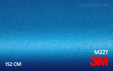 3M 2080 M227 Matte Blue Metallic wrap vinyl