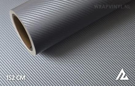 3D carbon grijs wrap vinyl