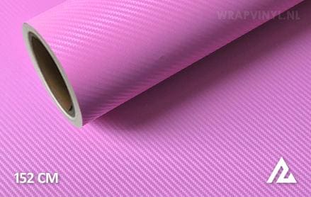 3D carbon roze wrap vinyl