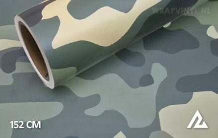 Camouflage groen wrap vinyl