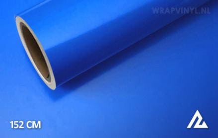 Glans blauw wrap vinyl