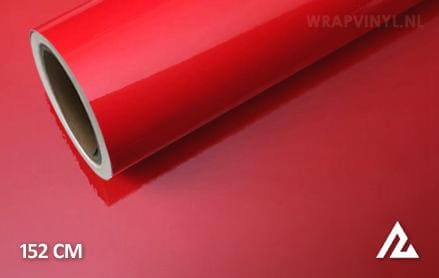 Glans rood wrap vinyl