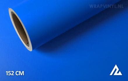 Mat blauw wrap vinyl