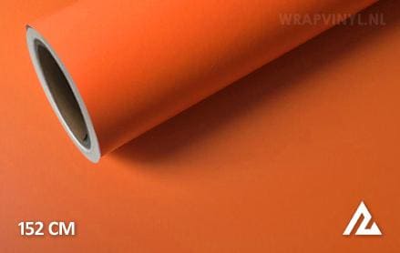 Mat oranje wrap vinyl