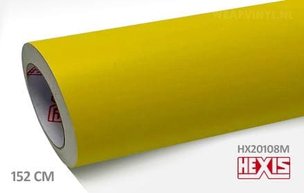 Hexis HX20108M Lemon Yellow Matt wrap vinyl