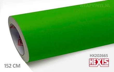 Hexis HX20266S Acid Green Satin wrap vinyl