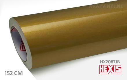 Hexis HX20871B Gold Gloss wrap vinyl