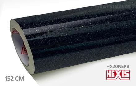 Hexis HX20NEPB Ebony Sparkle Black Gloss wrap vinyl