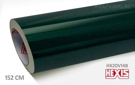 Hexis HX20V14B Sherwood Green Gloss wrap vinyl