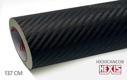 Hexis HX30CANCOB Raven Black Carbon wrap vinyl