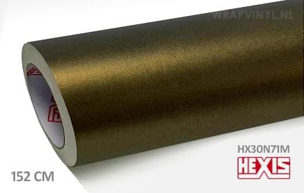 Hexis HX30N71M Golden Black Matt wrap vinyl