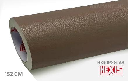 Hexis HX30PGGTAB Taupe Grain Leather Gloss wrap vinyl