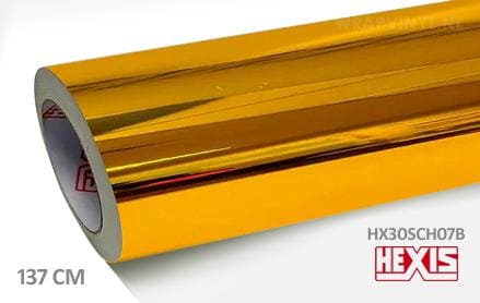 Hexis HX30SCH07B Super Chrome Gold Gloss wrap vinyl